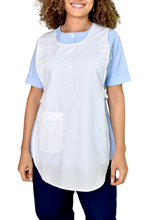 Cargar imagen en el visor de la galería, Delantal blanco en dacrón