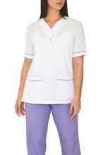 Cargar imagen en el visor de la galería, Uniforme de Pantalón LS - blanco lila