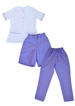 Cargar imagen en el visor de la galería, Combo Camisa Pantalón y Bermuda LS - blanco lila