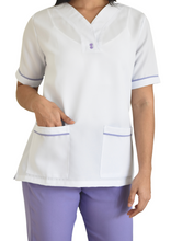 Cargar imagen en el visor de la galería, Uniforme de Pantalón LS - blanco lila