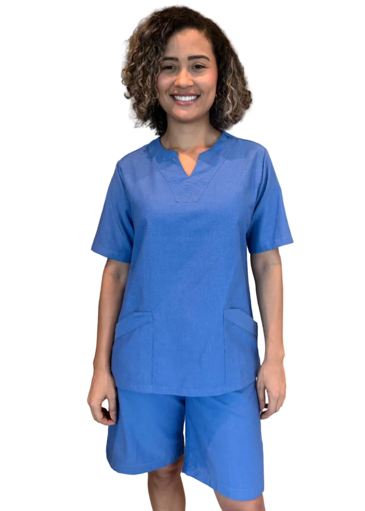Uniforme de Bermuda - Oxford Azul Rey