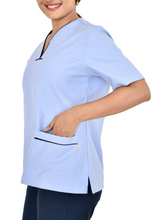 Cargar imagen en el visor de la galería, Uniforme de Pantalón - Oxford Azul con toque Azul Turquí