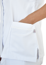 Cargar imagen en el visor de la galería, Uniforme de Pantalón - Oxford blanco con letín