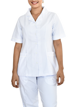 Cargar imagen en el visor de la galería, Uniforme de Pantalón - Oxford blanco con letín