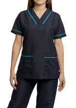 Cargar imagen en el visor de la galería, Uniforme de Pantalón - Azul Turquí con Aguamarina