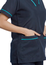 Cargar imagen en el visor de la galería, Uniforme de Pantalón - Azul Turquí con Aguamarina