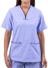Cargar imagen en el visor de la galería, Camisa - Oxford Azul claro con un toque azul turquí