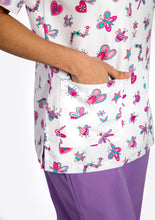 Cargar imagen en el visor de la galería, Camisa antifluidos - libélulas lila