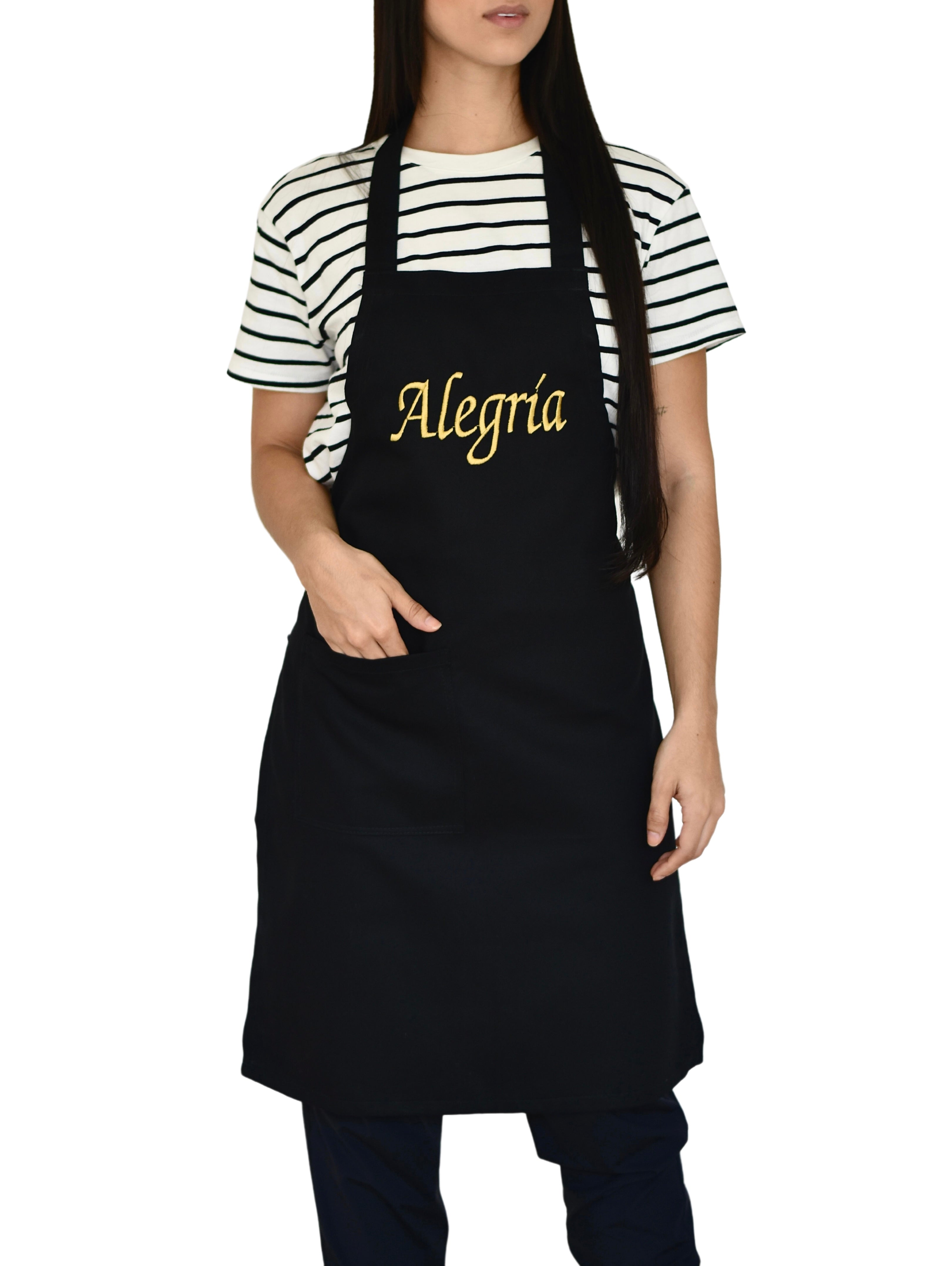 Delantal de Chef - Dril Negro – uniformespapillon