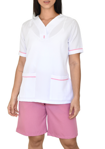 Combo Camisa Pantalón y Bermuda LS - blanco rosa