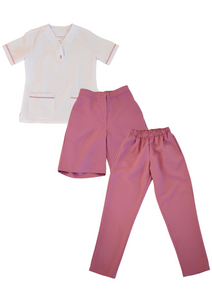 Combo Camisa Pantalón y Bermuda LS - blanco rosa
