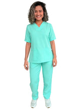 Cargar imagen en el visor de la galería, Uniforme de Pantalón LS - Verde Menta BasicOne
