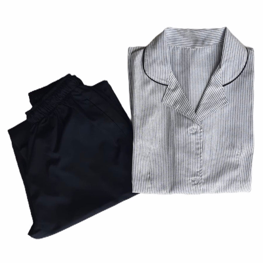Uniforme de Pantalón -  Oxford Blanco y Negro
