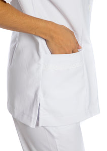 Uniforme de Pantalón - Oxford blanco con letín