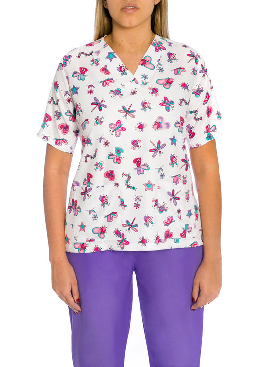 Uniforme de pantalón - Libélulas Lila CV