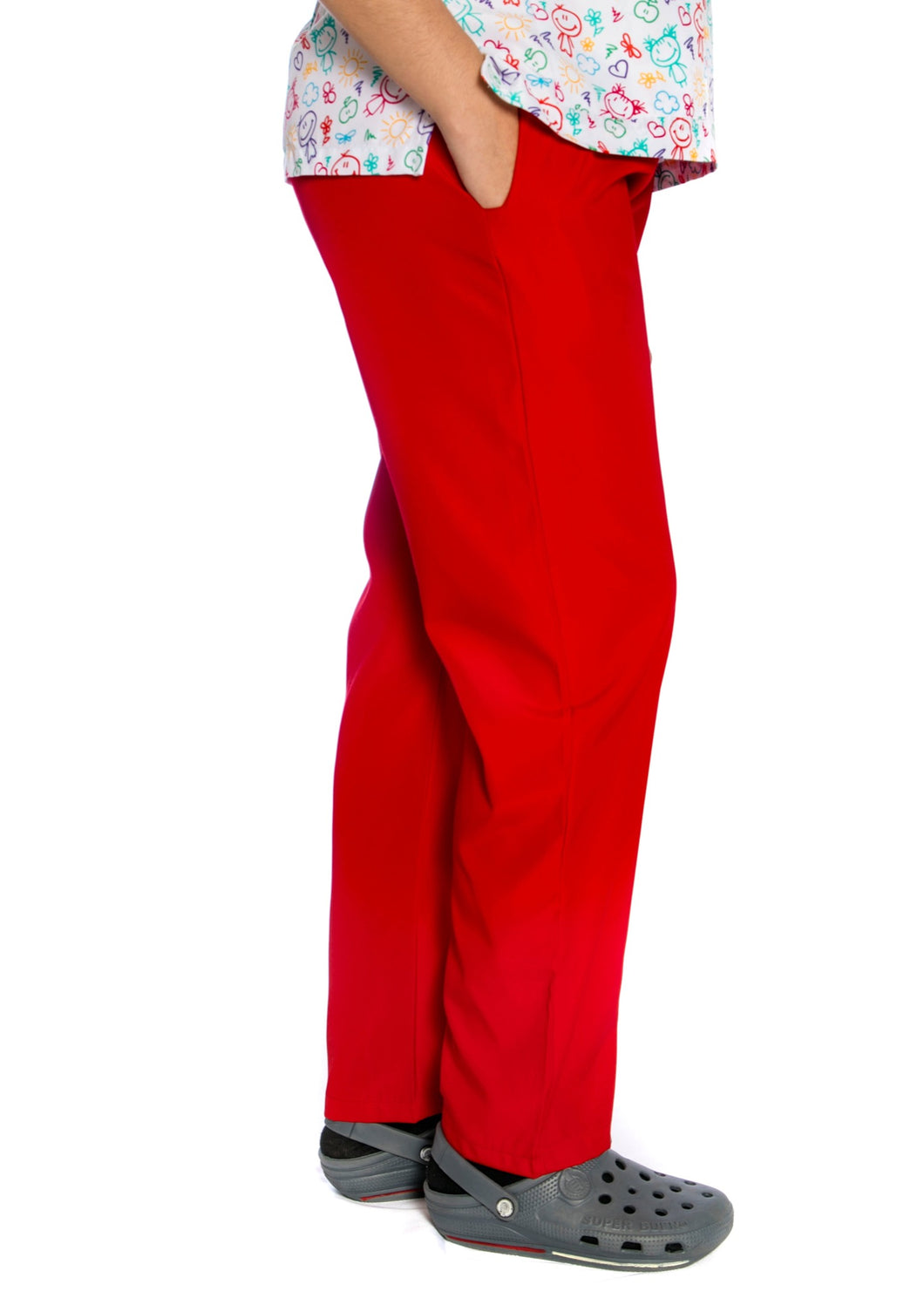 Pantalón largo antifluidos - rojo